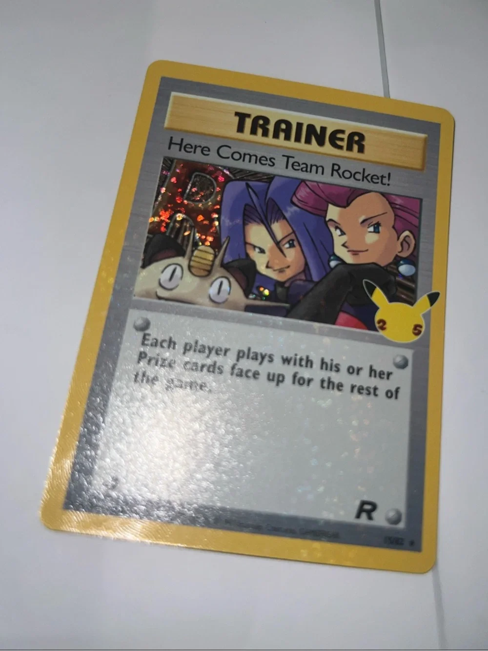 Pokemon Trainer Card - Yellow Border Team Rocket Holo